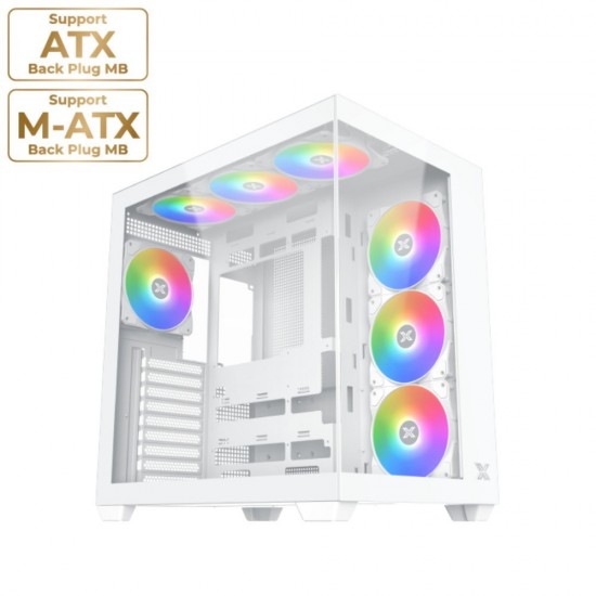 XIGMATEK AQUA V AIR ARGB Mid Tower Case White